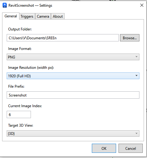 Головна панель команд Revit Screenshot Plugin у стрічці Autodesk Revit